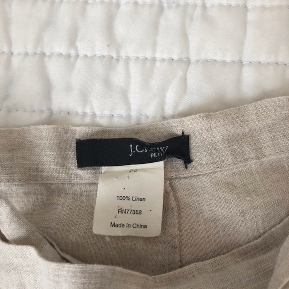 J.Crew Linen Wraparound Skirt, Size 6P - Picture 3 of 3